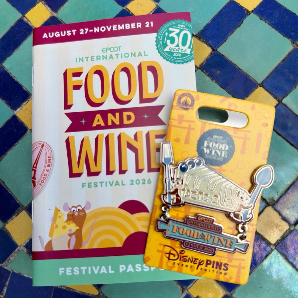 2026 Disney Parks Epcot Food & Wine Festival Chip & Dale Blueberry Pie LR Pin